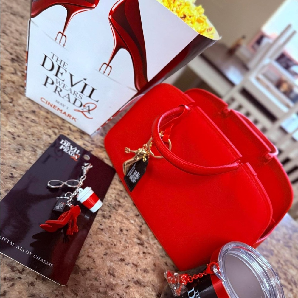 The Devil Wears Prada 2 movie merchandise popcorn purse w charm